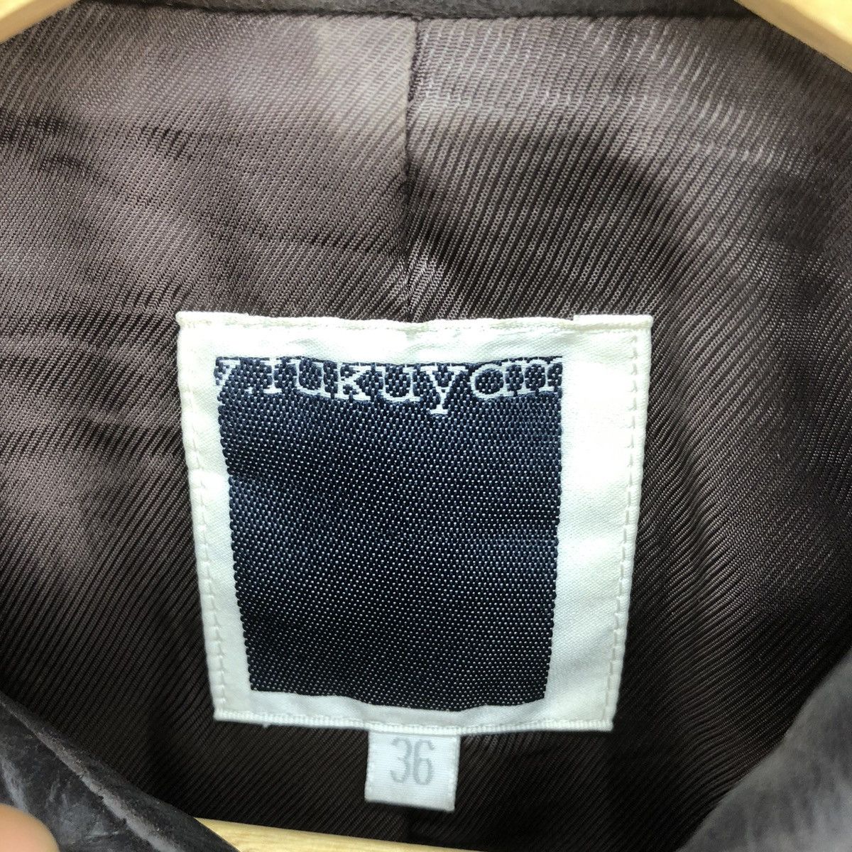 Japanese Brand 🇯🇵 Y. Fukuyama Asymmetrical Cowhide Leather Jacket Size S / US 4 / IT 40 - 16 Thumbnail