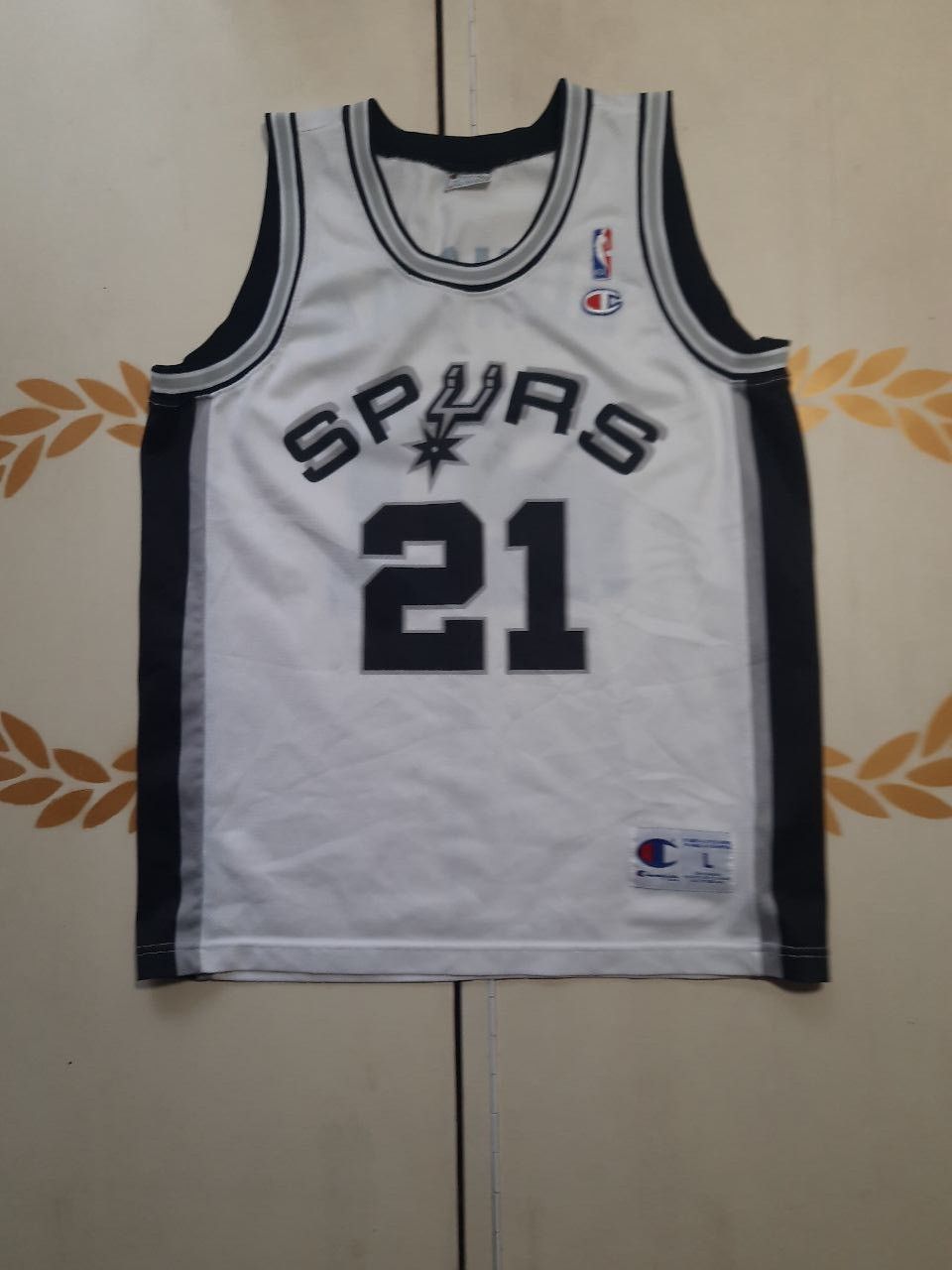 Champion × NBA Champion San Antonio Spurs Jersey #21 Duncan 1997-2000 Size US L / EU 52-54 / 3 - 2 Thumbnail