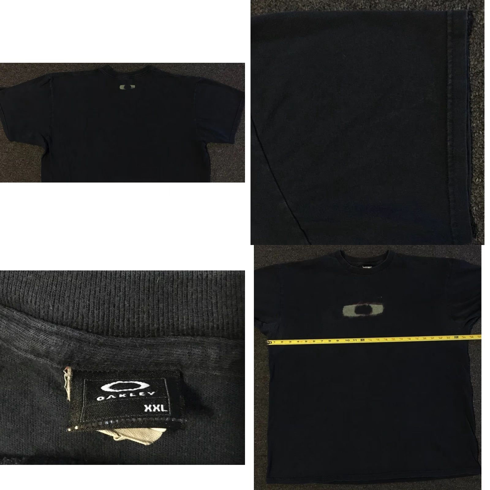 Oakley Vtg Oakley Faded Distress Shirt XXL Skate Grunge Gorpcore Surf 90 Y2K Fire Flame USA Mens T-Shirt Black Logo Street Rockabilly Vintage Glow Size US XXL / EU 58 / 5 - 9 Thumbnail