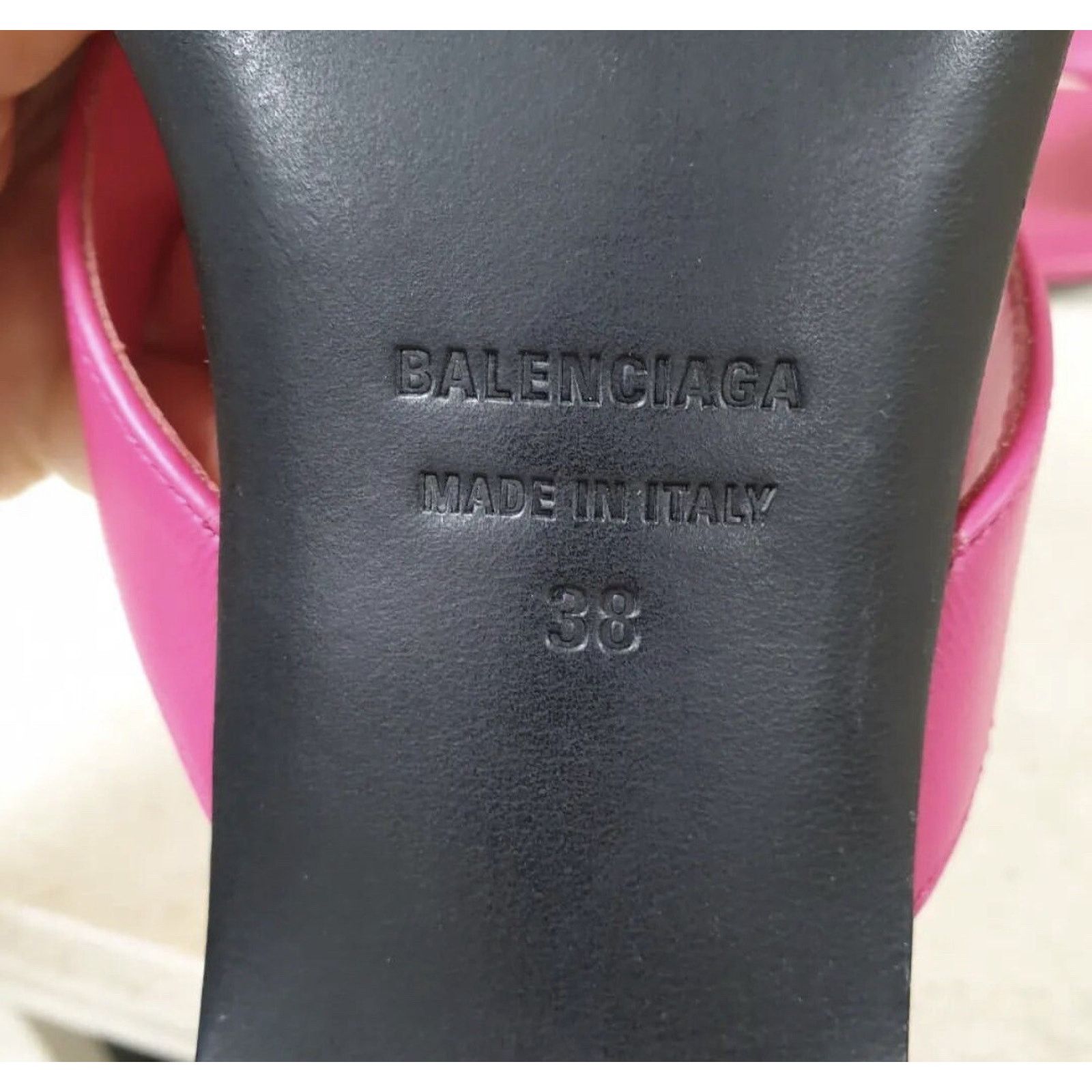 Balenciaga Balenciaga Pink Leather Mules Sz.38 Size US 8 / IT 38 - 5 Thumbnail