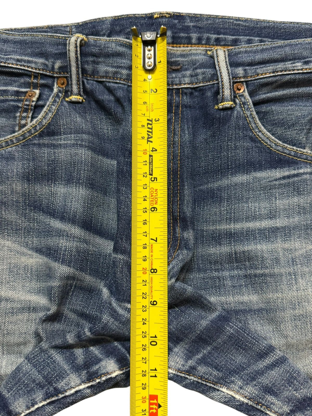 Levi's Vintage Y2K Levis 503 Blue Bleached Distress Wide Leg Loose Size US 33 - 11 Thumbnail