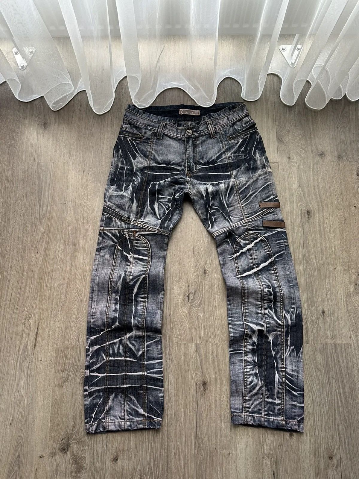 image of Avant Garde x Vintage Japanese Junya Watanabe Jeans Y2K Style Pants in Blue, Men's (Size 36)