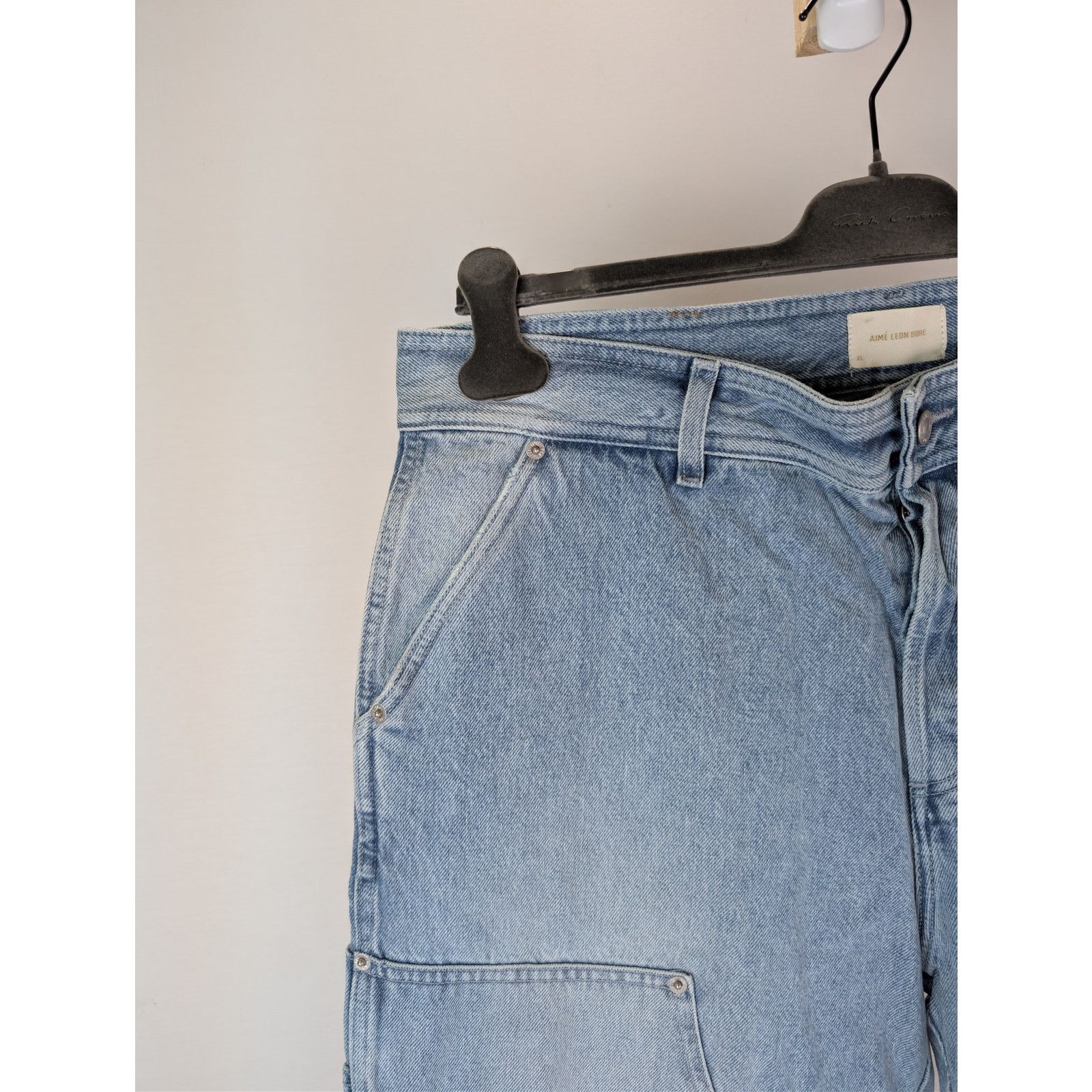 Aime Leon Dore o1rshd1 Carpenter Pant Denim Jeans in Light Wash Blue Size US 36 / EU 52 - 6 Thumbnail