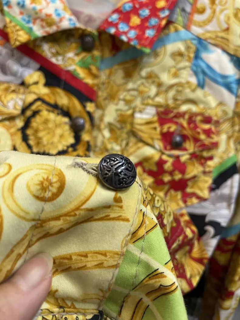 Versace Versace Reworked floral jacket women's coat Size S / US 4 / IT 40 - 4 Thumbnail
