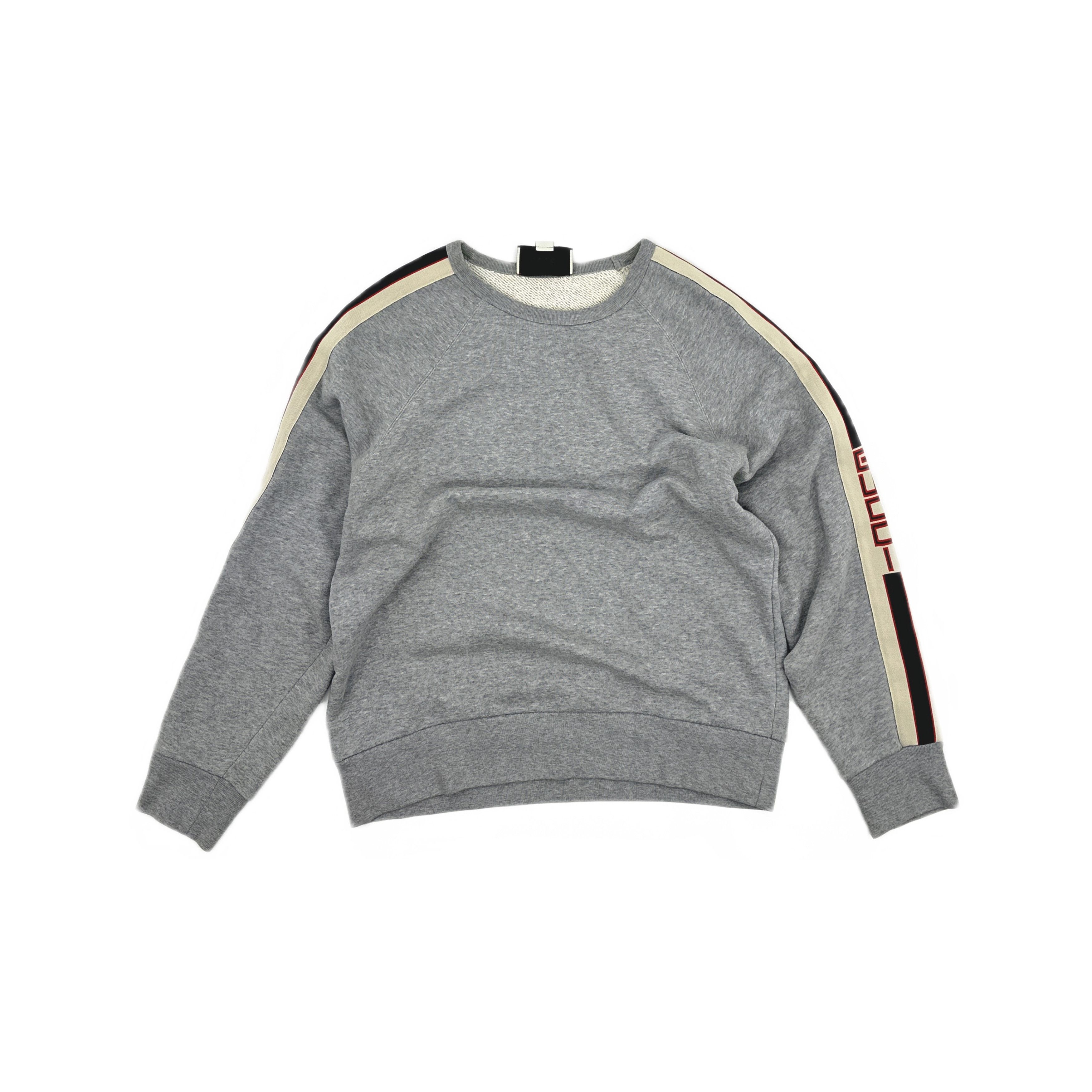 Gucci Gucci Logo Side Stripe Sweatshirt Size L Size US L / EU 52-54 / 3 - 1 Thumbnail