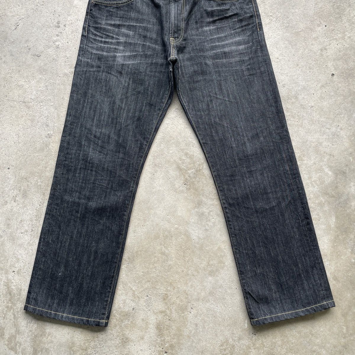 Japanese Brand W33x28.5💥 Vintage Japanese Brand Black Jeans Pants Denim Size US 33 - 5 Thumbnail