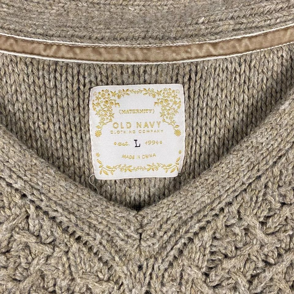 Old Navy Old navy Sweater Women's Pullover Knitted Tan Lambs L Size L / US 10 / IT 46 - 3 Thumbnail