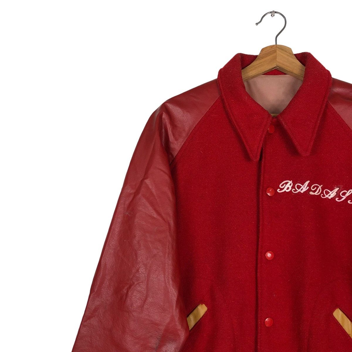 Japanese Brand 🔥VTG LEATHER VARSITY JACKET MILITARY TOYO ENTERPRISE Size US M / EU 48-50 / 2 - 7 Thumbnail