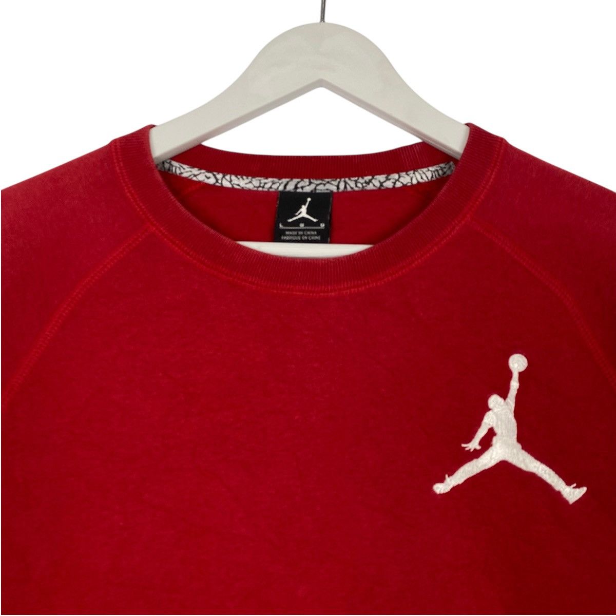 Nike × Vintage Vintage Nike Air Jordan Embroidered Crewneck Sweatshirt Red Size US M / EU 48-50 / 2 - 5 Thumbnail