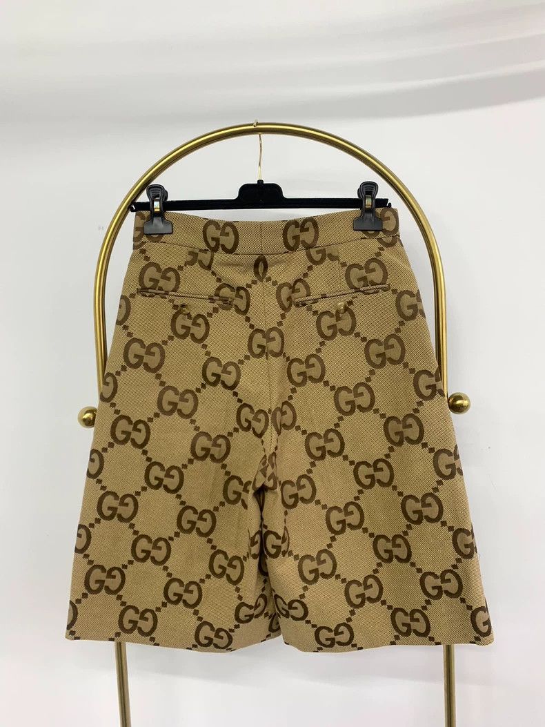 Gucci Gucci Khaki old flower shorts Size 28" / US 6 / IT 42 - 3 Thumbnail