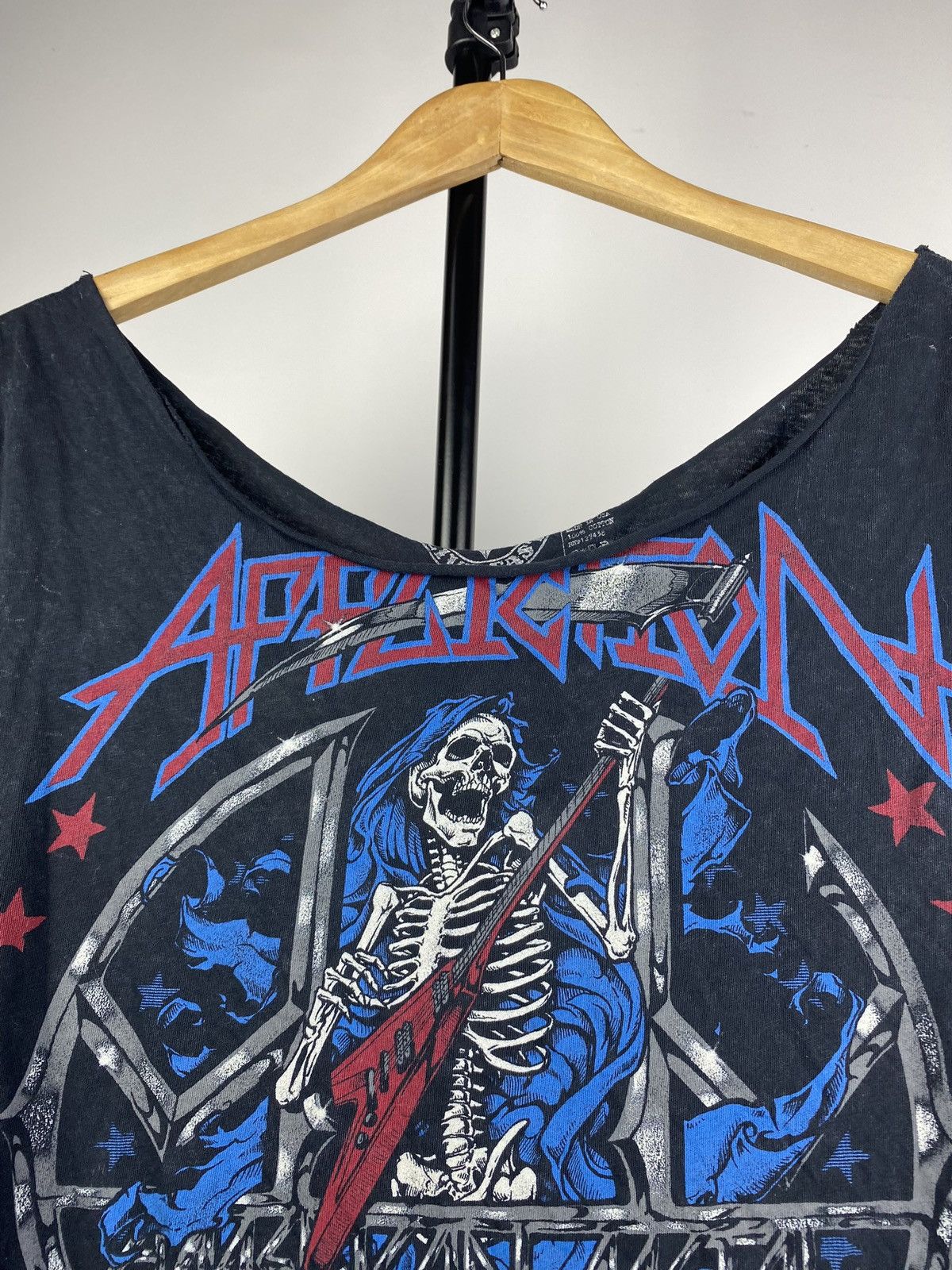 Affliction × Japanese Brand 🔥AFFLICTION USA DISTRESSED SHIRT SMALL SKULL GOTH OPIUM Y2k Size US S / EU 44-46 / 1 - 4 Thumbnail