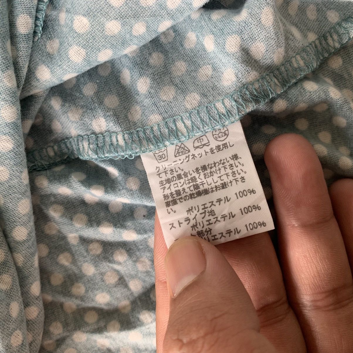Sunao Kuwahara SUNAO KUWAHARA ISSEY MIYAKE POLKADOT TOPS BLOUSE OVERSIZE Size M / US 6-8 / IT 42-44 - 4 Thumbnail