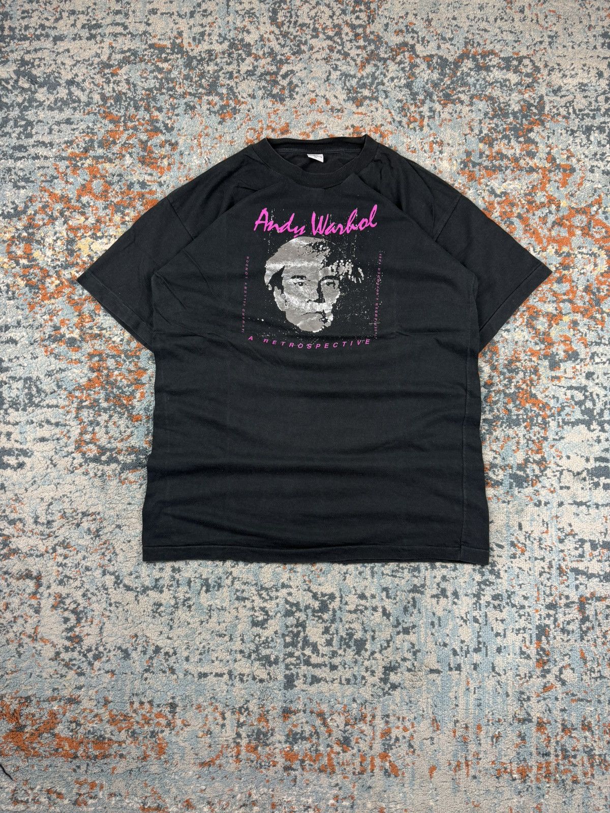 Andy Warhol × Vintage Rare Vintage 1989 Andy Warhol a retrospective graphic tee Size US XL / EU 56 / 4 - 1 Thumbnail