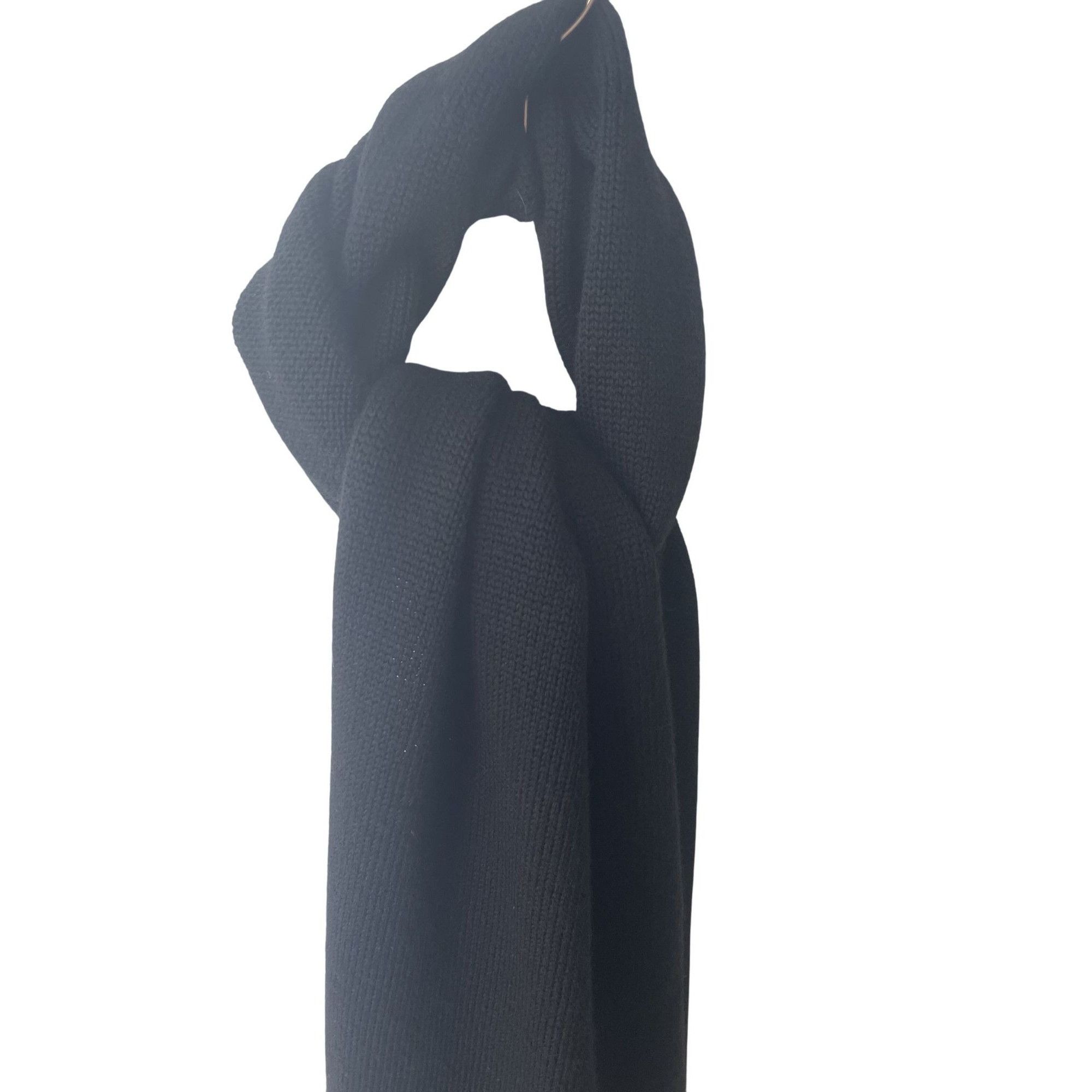 Fendi Fendi Black Knit Scarf With Yellow Eyes & Zipper Mouth Detai Size ONE SIZE - 2 Thumbnail