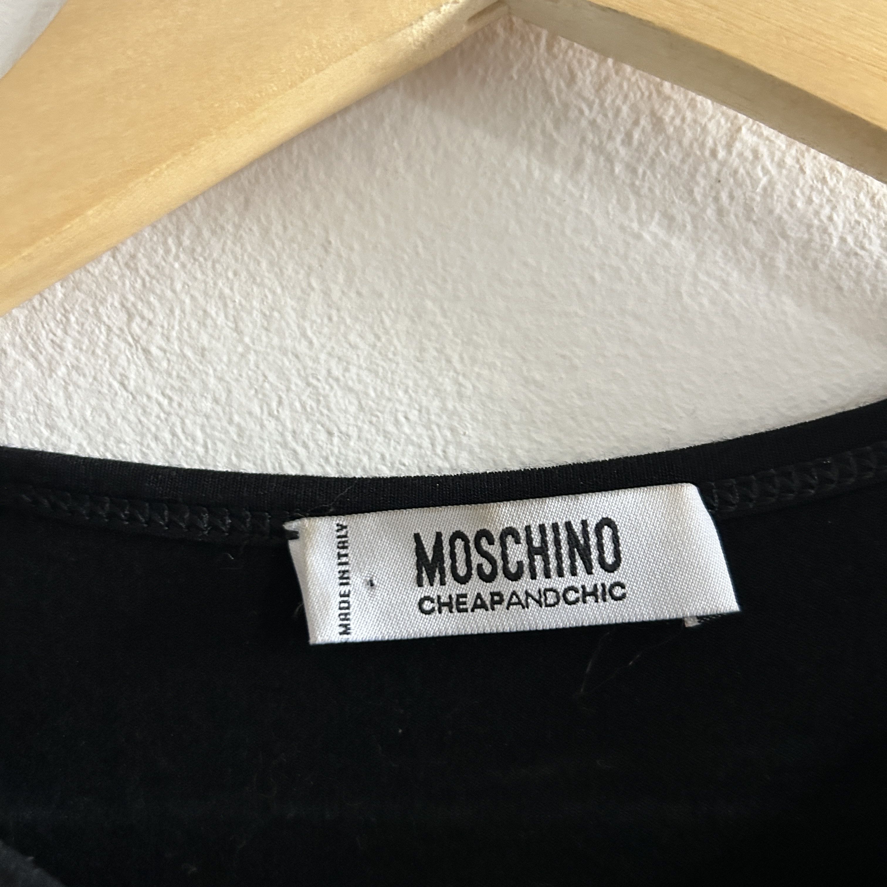 Moschino Moschino Black Sequin T-Shirt Size L / US 10 / IT 46 - 9 Thumbnail