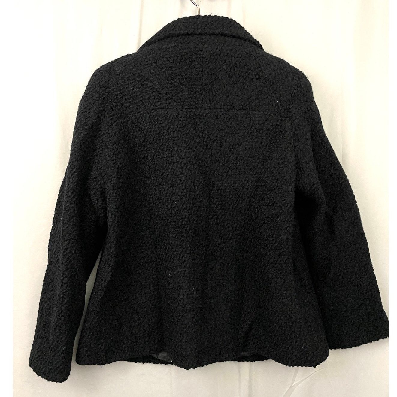 Lands' End Lands' End Black Jacket Coat Blazer Wool Blend Sz 14 Lined Size XL / US 12-14 / IT 48-50 - 2 Thumbnail