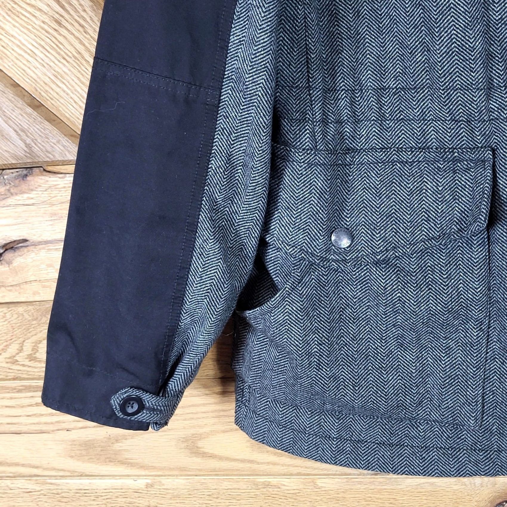 Tommy Hilfiger Tommy Hilfiger Jacket Mens Size XXL Herringbone Hooded Grey Black Size US XXL / EU 58 / 5 - 7 Thumbnail
