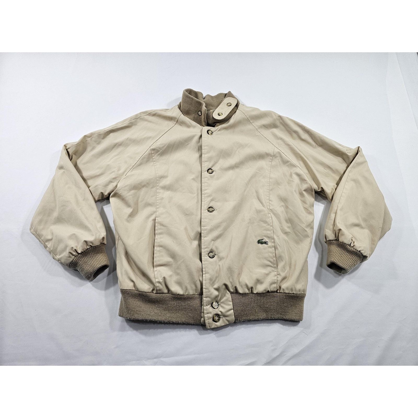 Lacoste LaCoste Reversible Jacket To Sweater Beige Sz L 1990s Size US L / EU 52-54 / 3 - 1 Thumbnail