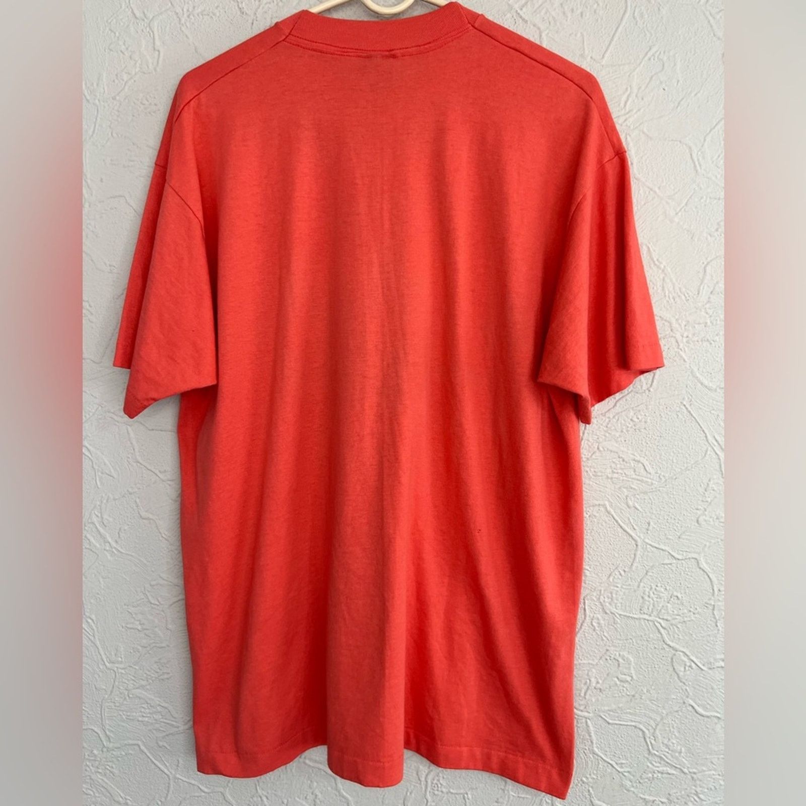 Fruit Of The Loom Vintage Boca Raton Panda Shirt Single Stitch Made USA NATURE Size US XL / EU 56 / 4 - 2 Thumbnail