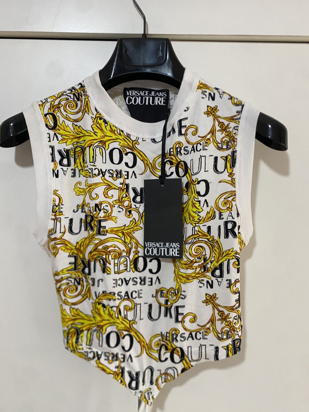 Versace Jeans Couture Versace Jeans Culture Logo Print Jersey T-Shirt, XS,, new. Size XS / US 0-2 / IT 36-38 - 1 Thumbnail