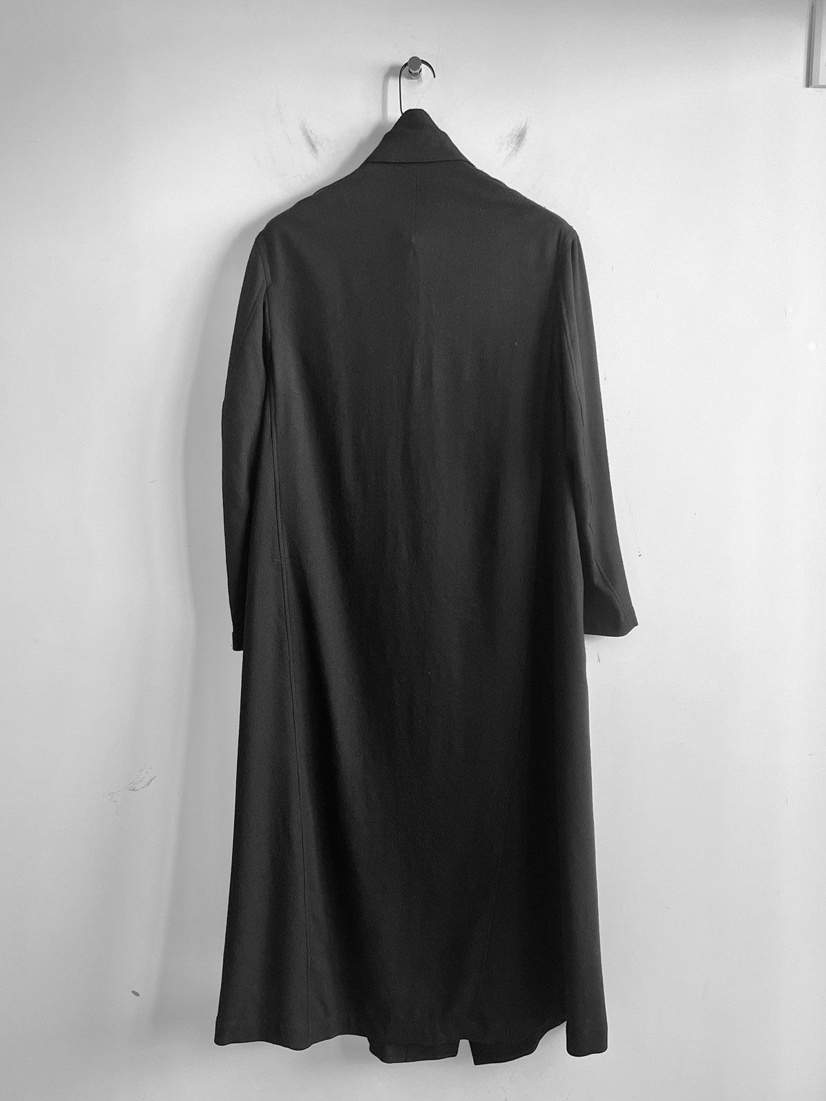 Yohji Yamamoto Yohji Yamamoto Pour Homme W/Viyella Collared Tab Coat Dress Size US S / EU 44-46 / 1 - 4 Thumbnail