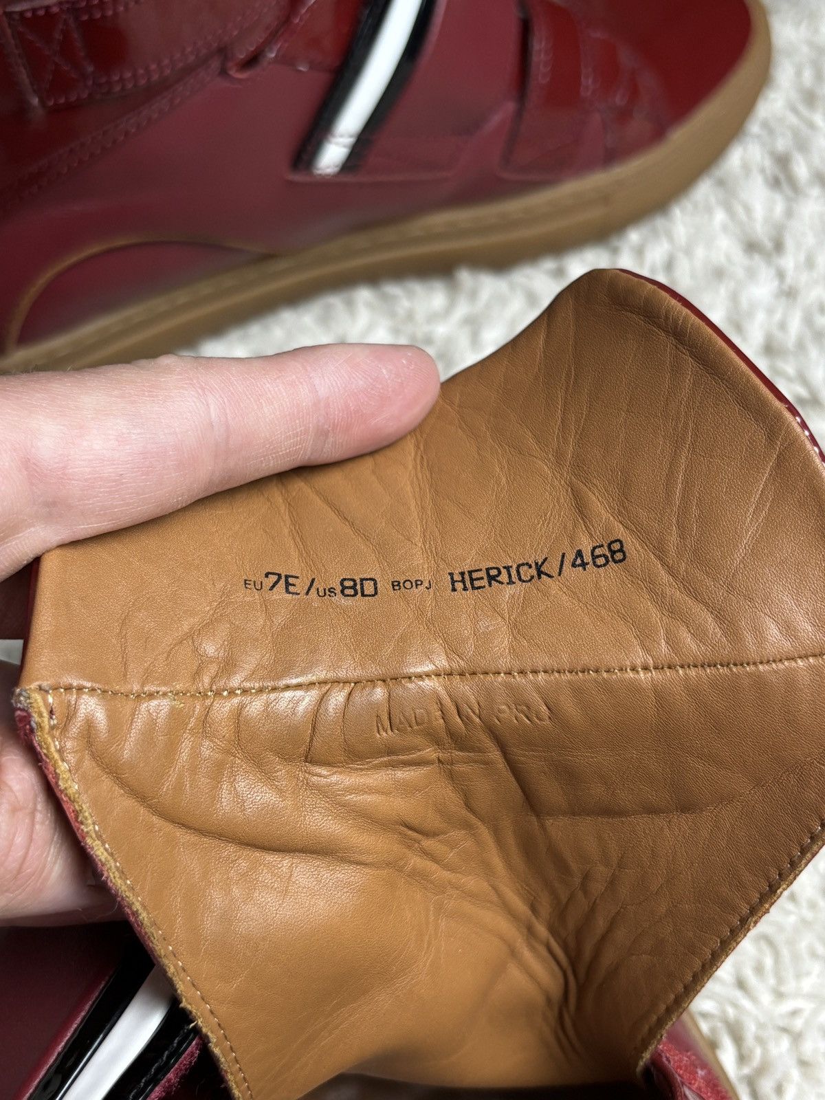 Bally Bally High Top Patent Leather Sneakers Maison Margiela Vibe Size US 8 / EU 41 - 13 Thumbnail