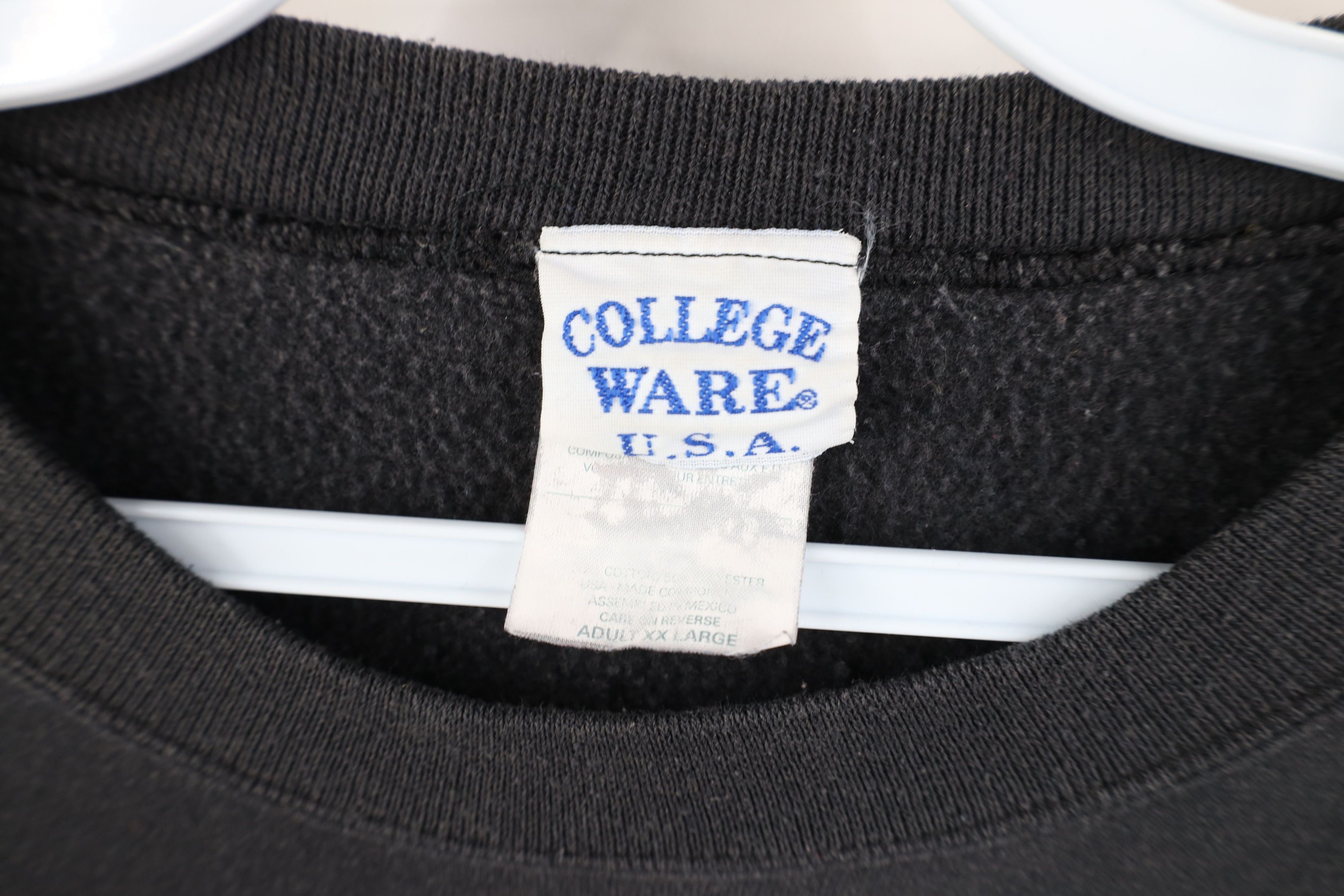 Vintage Vintage 90s Liberty USA Flag Crewneck Sweatshirt Black Size US XXL / EU 58 / 5 - 9 Thumbnail