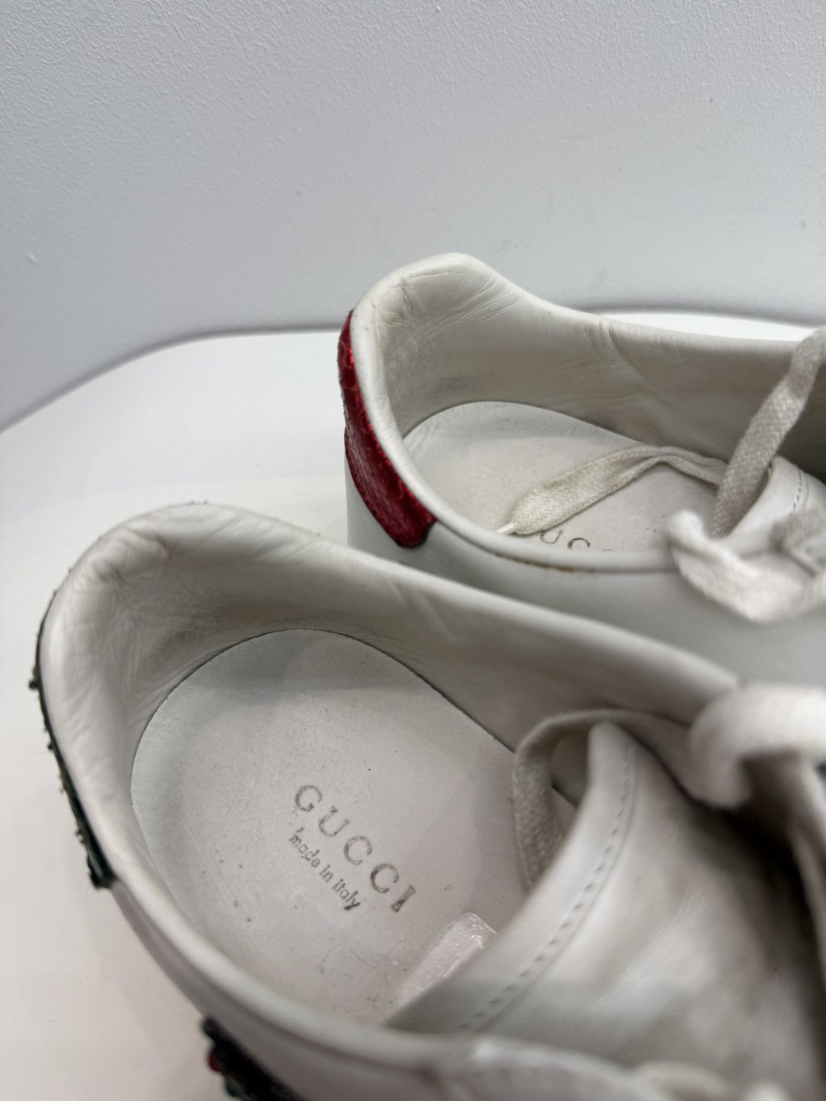 Gucci Gucci Ace Arrow OG Leather Low-Top Sneakers Size US 7 / IT 37 - 6 Thumbnail
