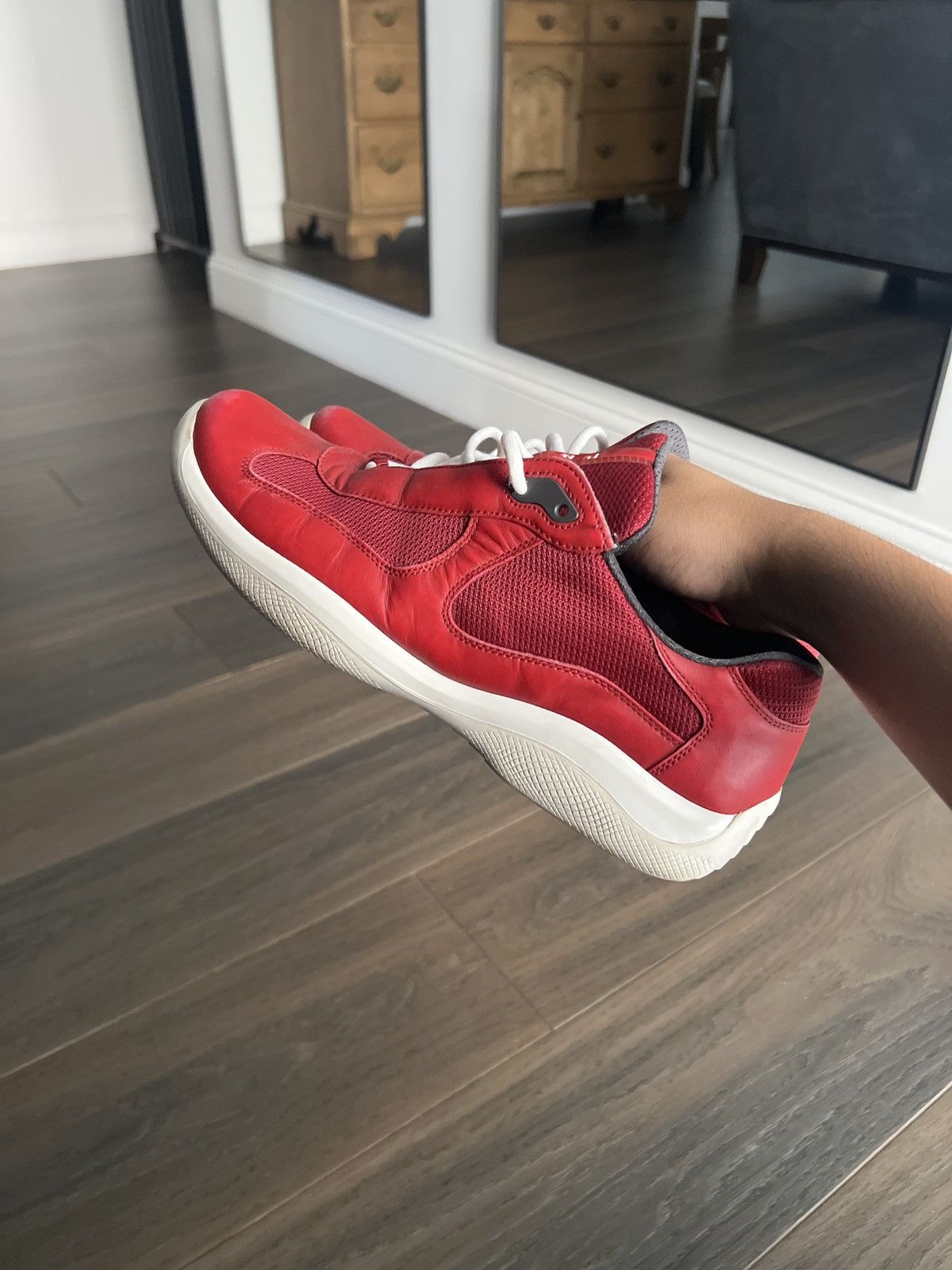 Prada 2000s Prada American Cup Sneakers Size US 8.5 / EU 41-42 - 9 Thumbnail