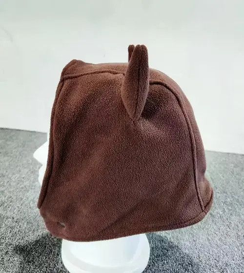 Other Devil Horns Fuzzy Ears Fleece Hat Brown Color Size ONE SIZE - 3 Thumbnail