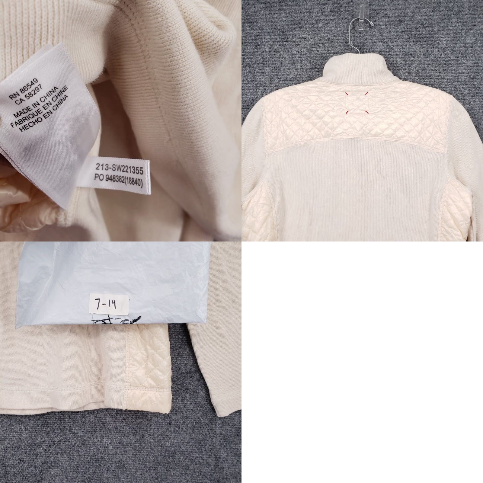Tommy Bahama Tommy Bahama Sweater Womens XS Ivory Knit 1/2 Zip Quilted Pockets Mock Neck Raglan Sleeve Pullover Knit Shirt Casual Beach Classic Outdoor Vintage: No Size XS / US 0-2 / IT 36-38 - 8 Thumbnail