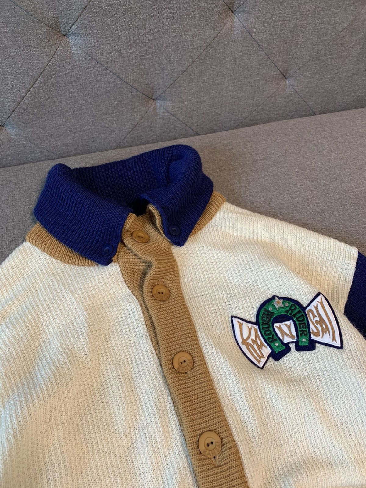 Japanese Brand Kansai Yamamoto O2 Artand Craft Knitted Cardigan Made Japan Size US M / EU 48-50 / 2 - 4 Thumbnail