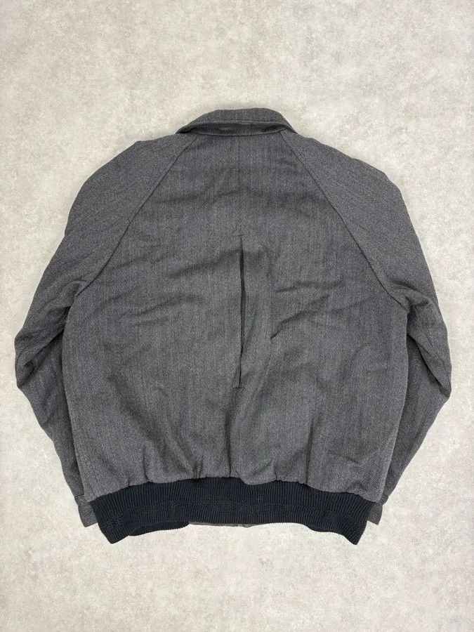 Yves Saint Laurent 1990s Yves Saint Laurent Grey Wool Bomber Jacket Size US L / EU 52-54 / 3 - 6 Thumbnail