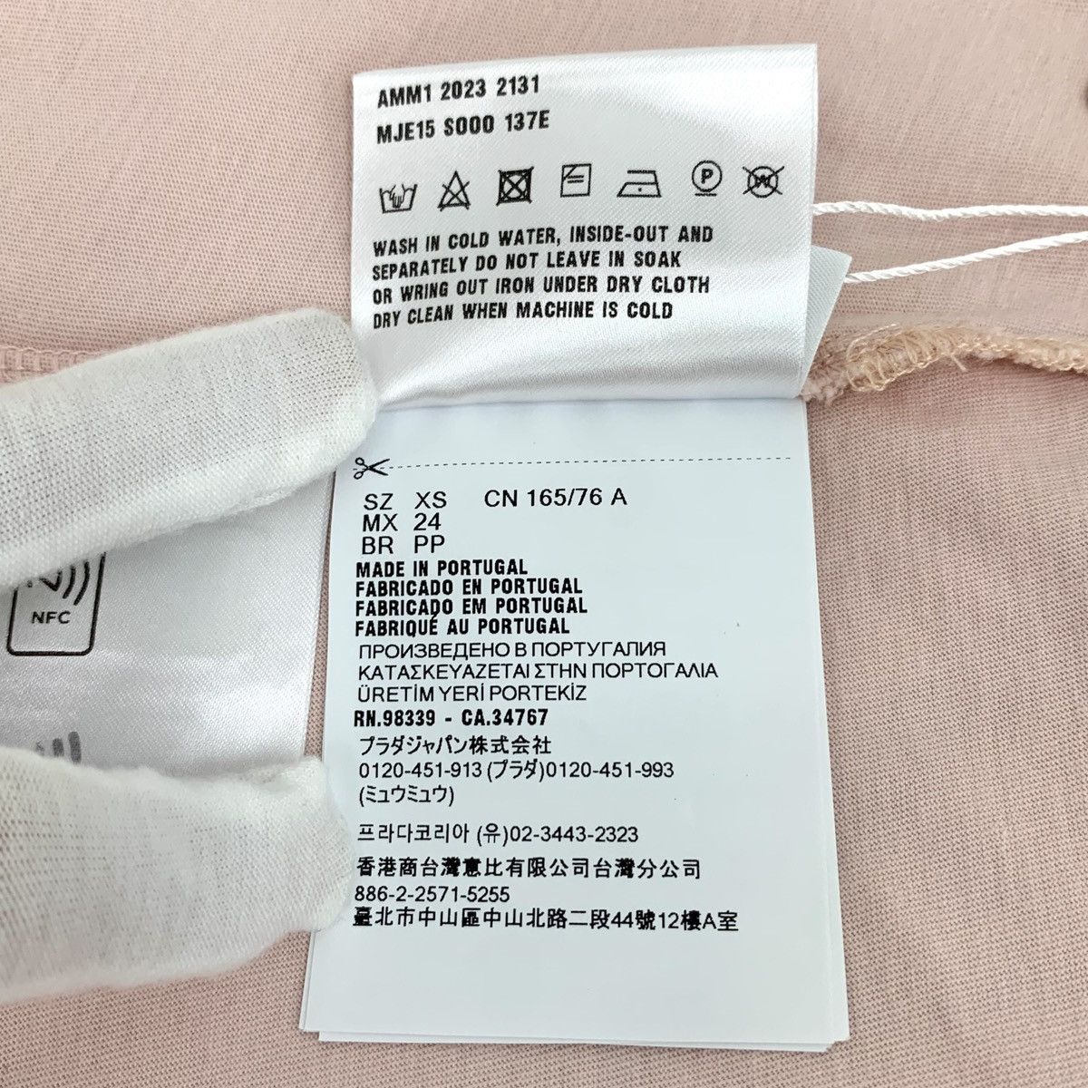 Miu Miu Miu Miu Pink Logo Embroidered Long Sleeve T-shirt K26WX Size XS / US 0-2 / IT 36-38 - 8 Thumbnail