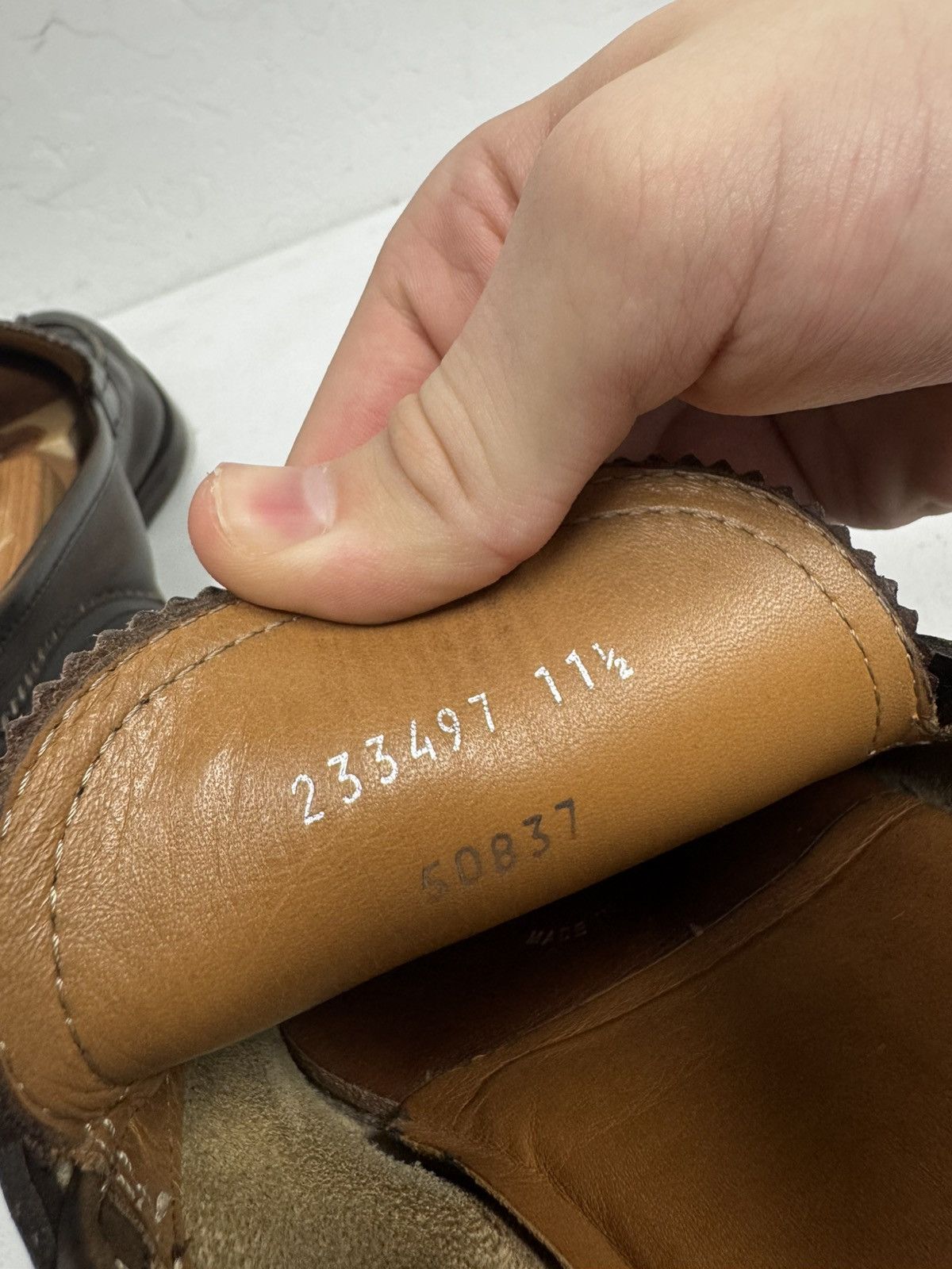 Gucci Gucci Made in Italy Leather Slip On Loafers Size 11.5 M Size US 12.5 / EU 45-46 - 8 Thumbnail