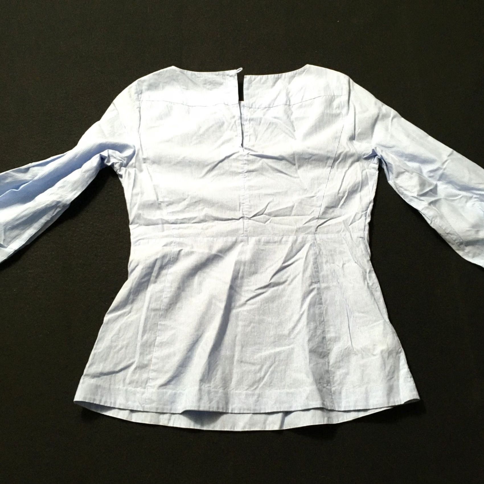 Ann Taylor Ann Taylor Loft Shirt Blue Sheer Cotton Pullover M Women Size M / US 6-8 / IT 42-44 - 5 Thumbnail