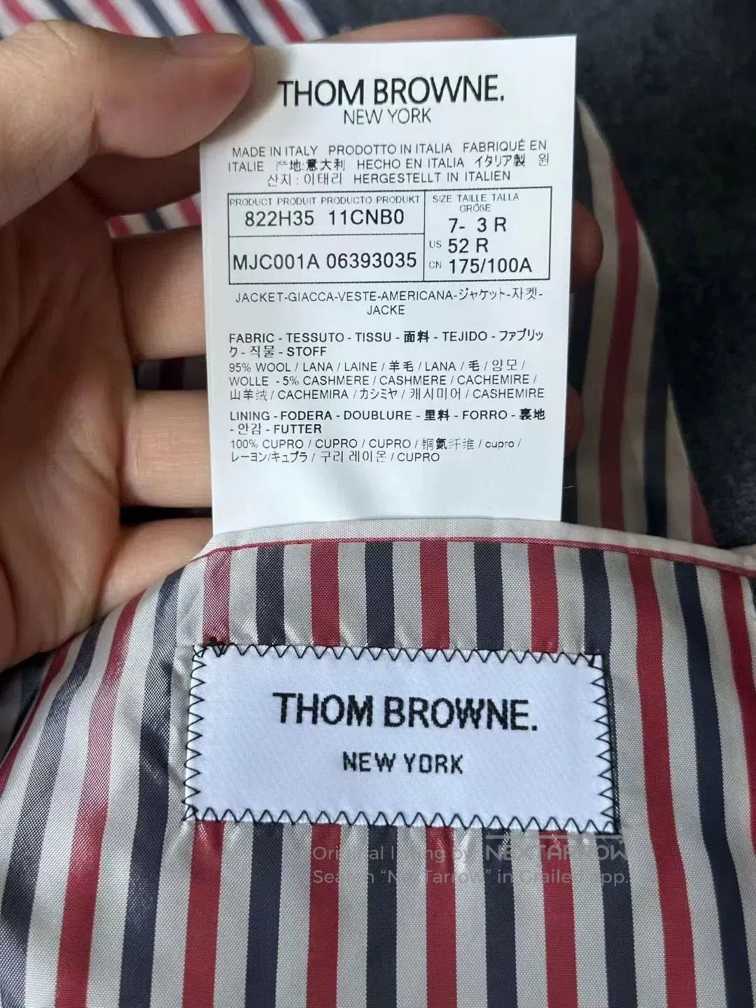 Thom Browne thom browne grey label suit jacket. Size US M / EU 48-50 / 2 - 5 Thumbnail