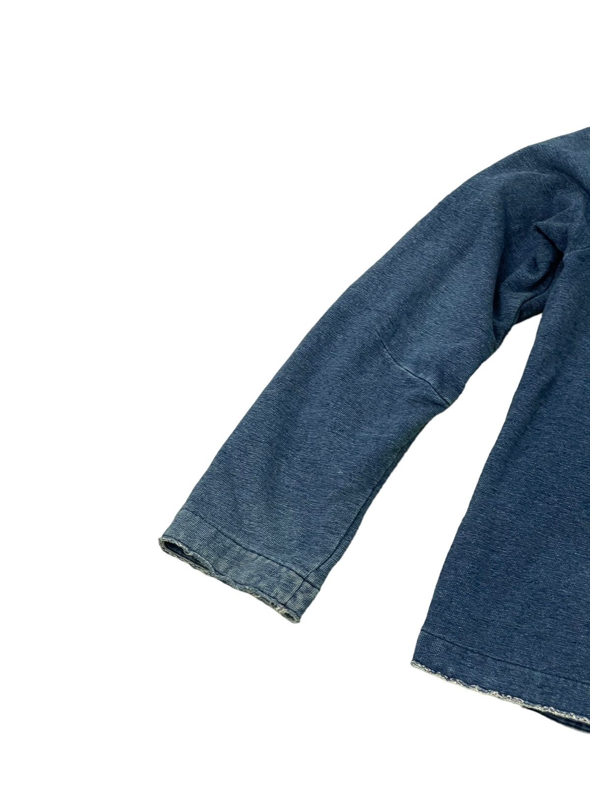45rpm Button Hoodie 45rpm Indigo Sweatshirt Naval Distress 5🟩5 Size US M / EU 48-50 / 2 - 13 Thumbnail