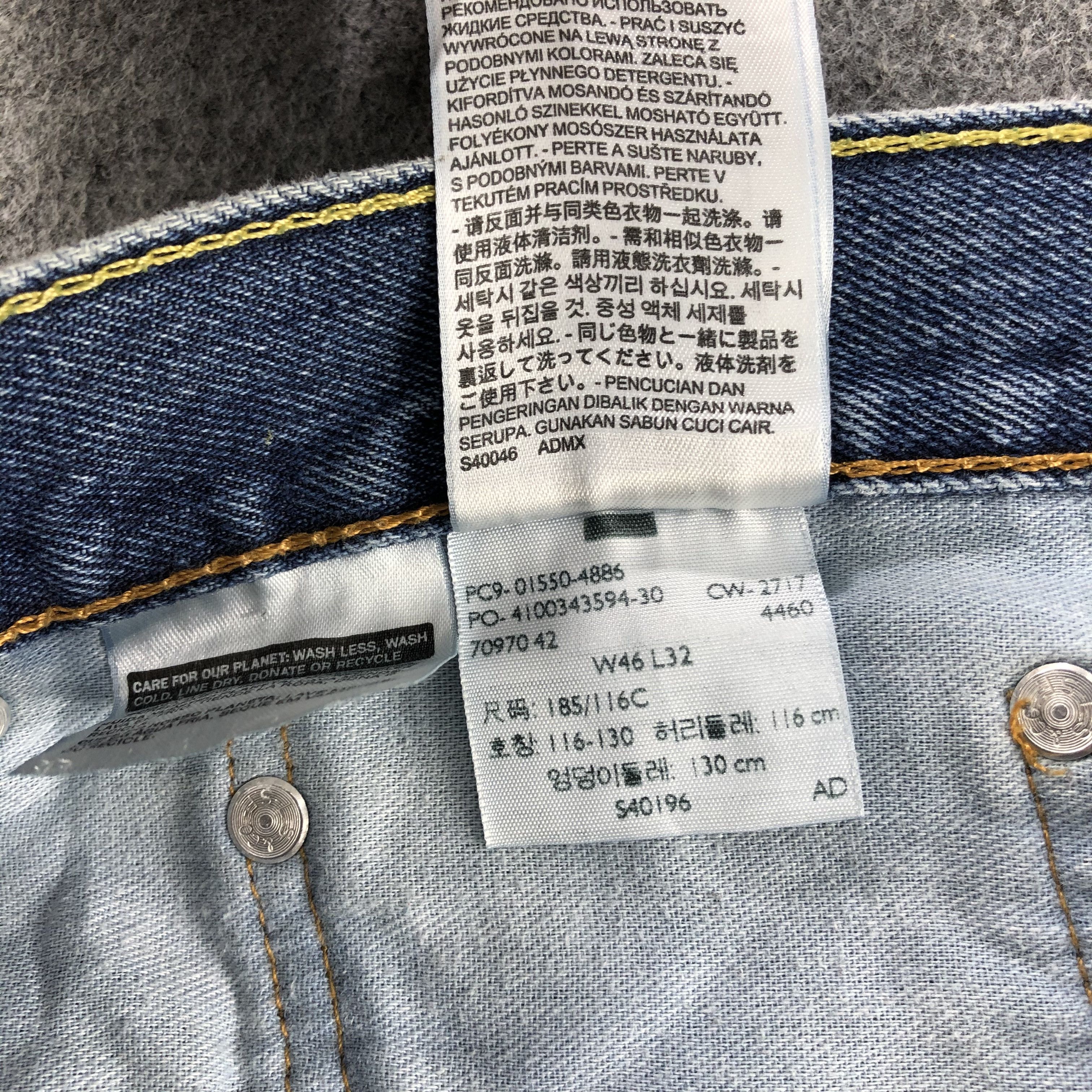 Levi's Vintage Blue Wash Levis 550 Jeans-J1609 Size US 44 / EU 60 - 14 Thumbnail