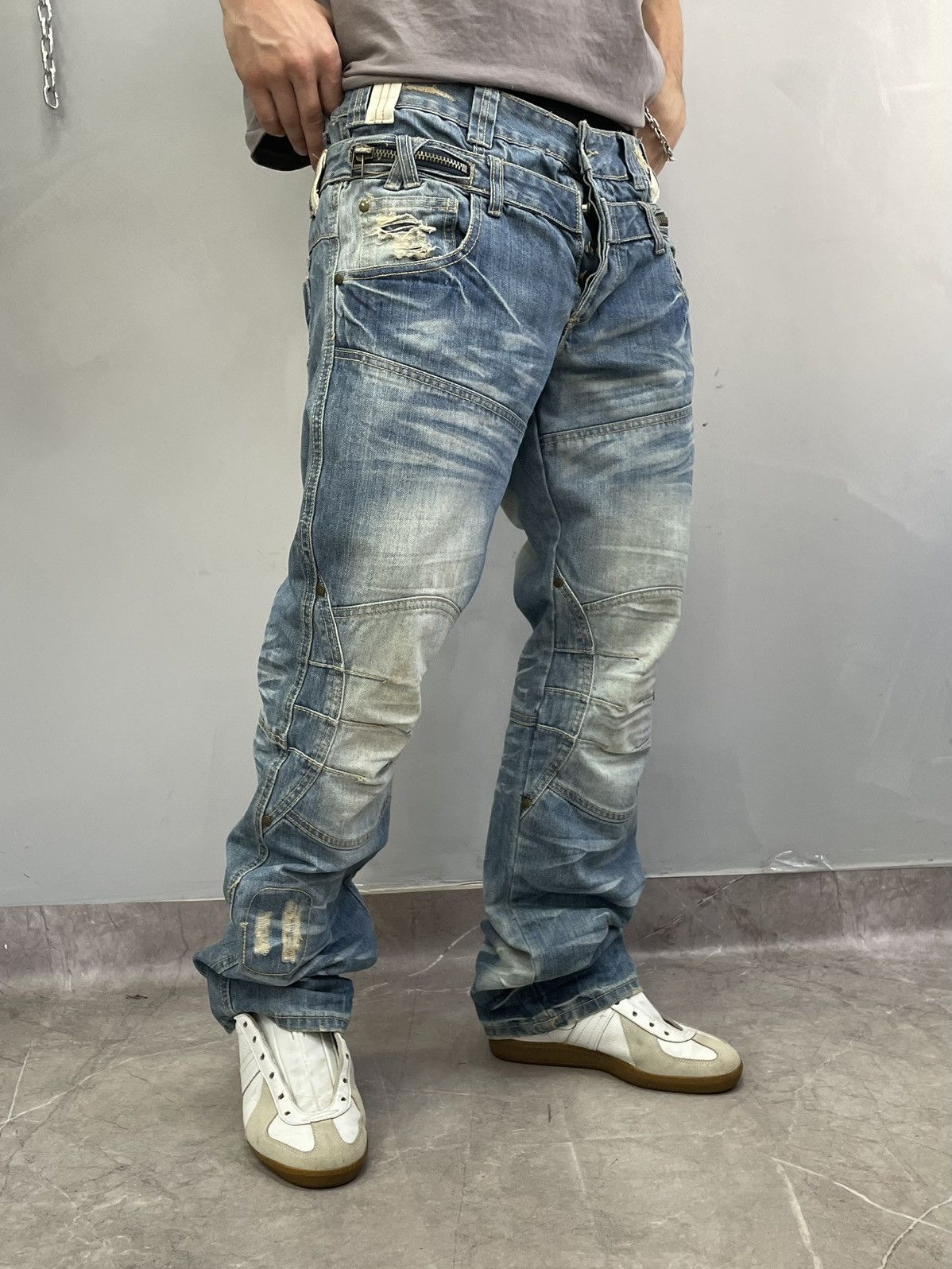 Diesel Diesel style distressed jeans rare y2k japanese Size US 32 / EU 48 - 5 Thumbnail