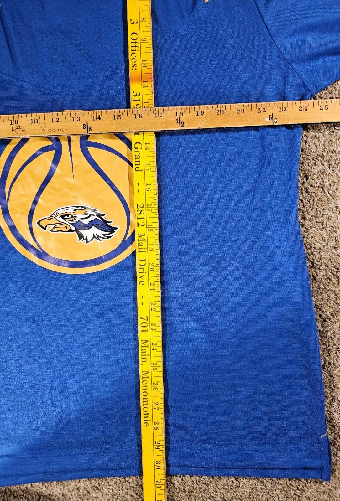 Nike Nike Drifit Long Sleeve Eagles Basketball Shirt Blue XL Size US XL / EU 56 / 4 - 5 Thumbnail