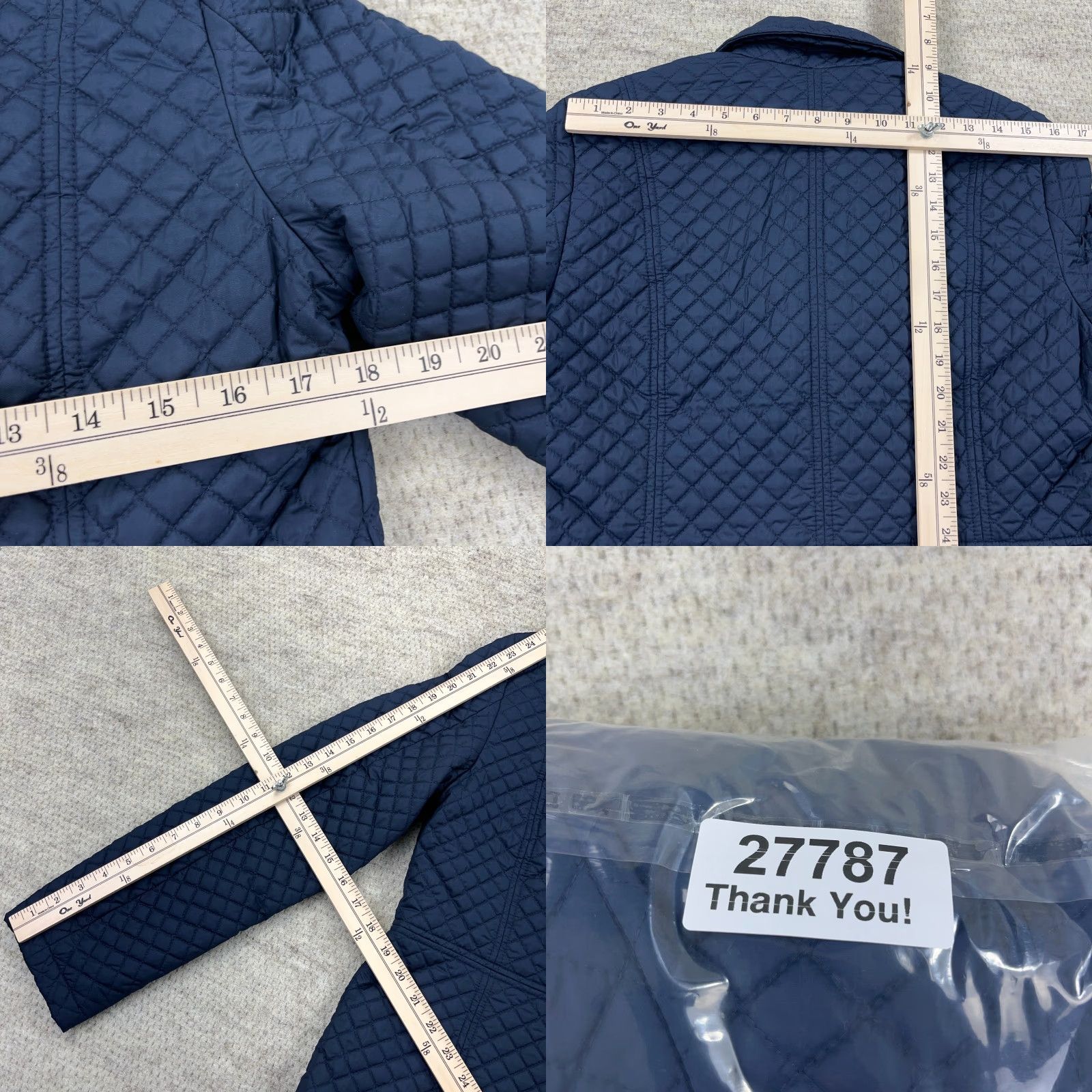 Brooks Brothers Brooks Brothers Quilted Puffer Jacket Women Size 10 Blue Navy Chore Button Up Size L / US 10 / IT 46 - 9 Thumbnail