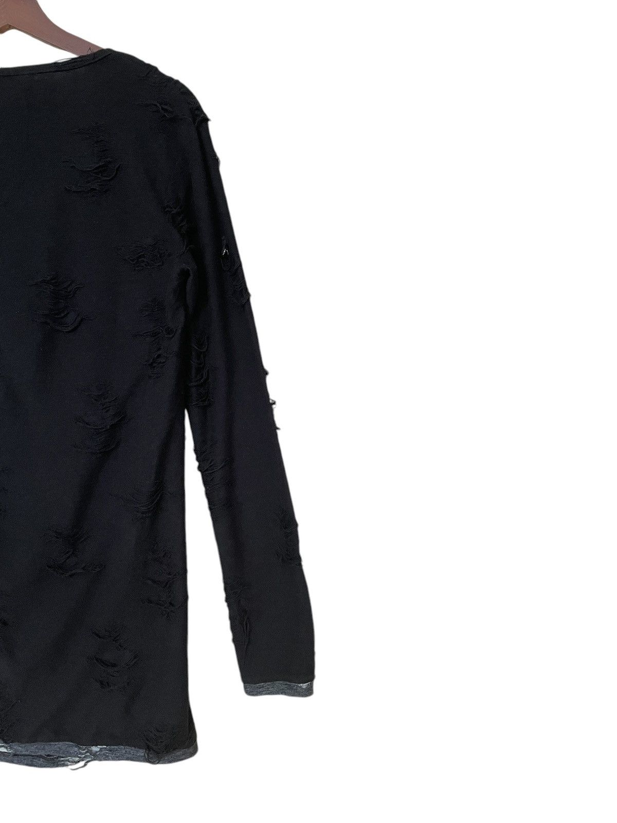 If Six Was Nine × Japanese Brand × Le Grande Bleu (L.G.B.) Vintage Japanese Brand Midas Cowl Black Top 1990s Size US M / EU 48-50 / 2 - 8 Thumbnail