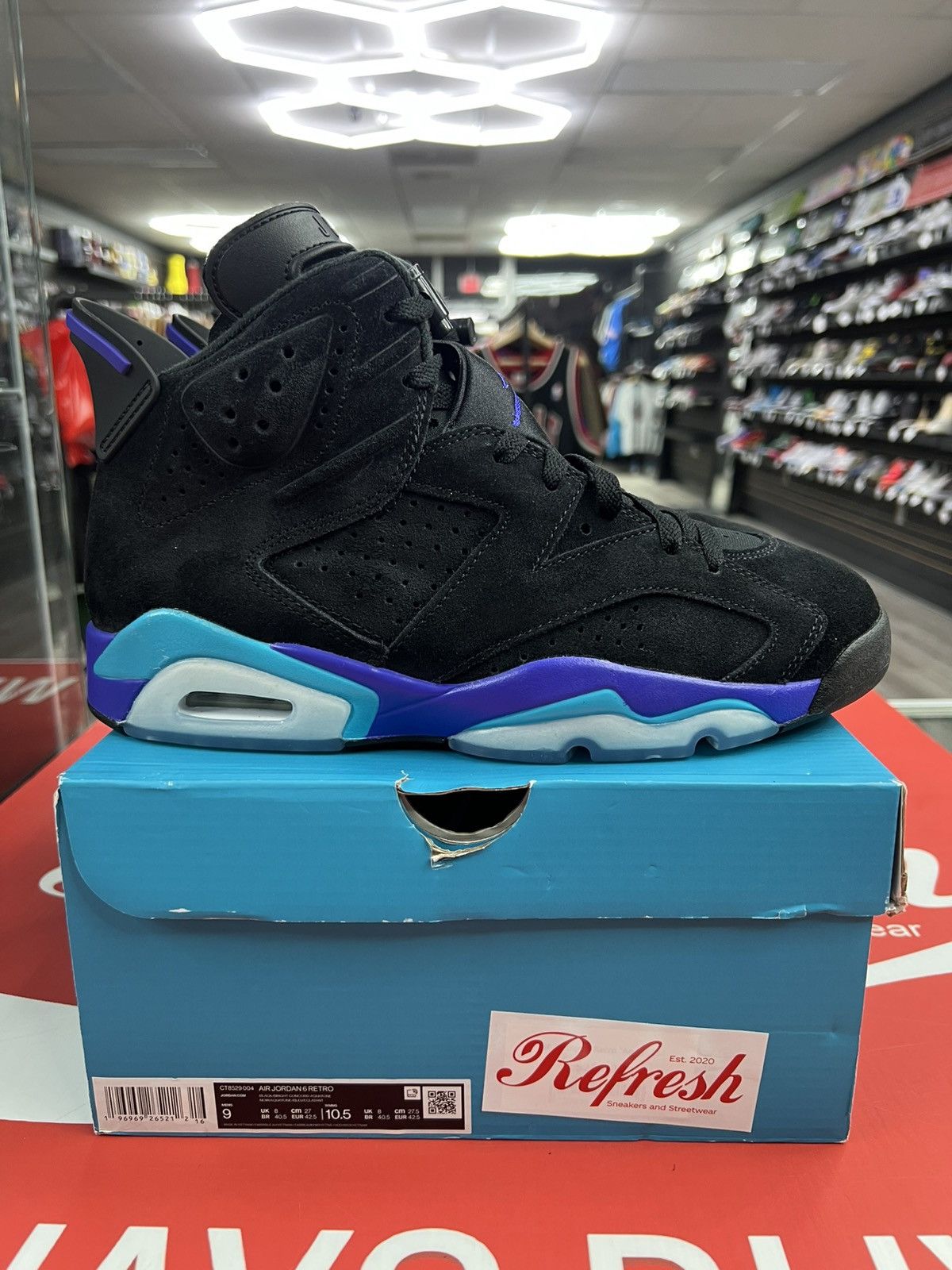 Jordan Brand Air Jordan 6 Aqua Size 9 Size US 9 / EU 42 - 1 Thumbnail