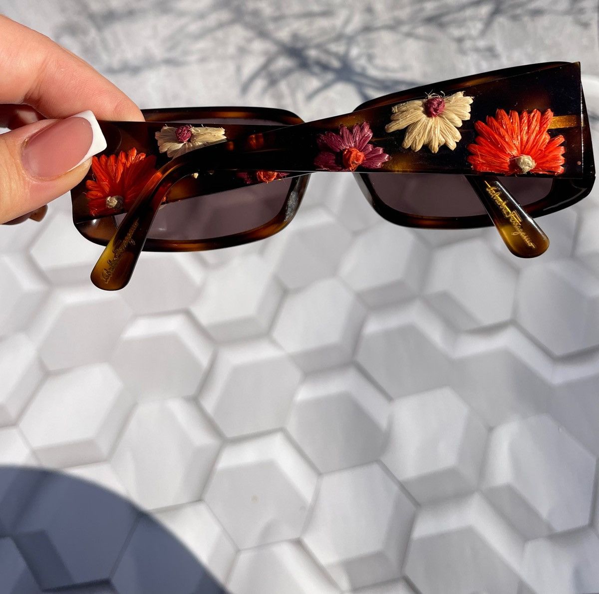 Salvatore Ferragamo Salvatore Ferragamo vintage hand made sunglasses Size ONE SIZE - 13 Thumbnail