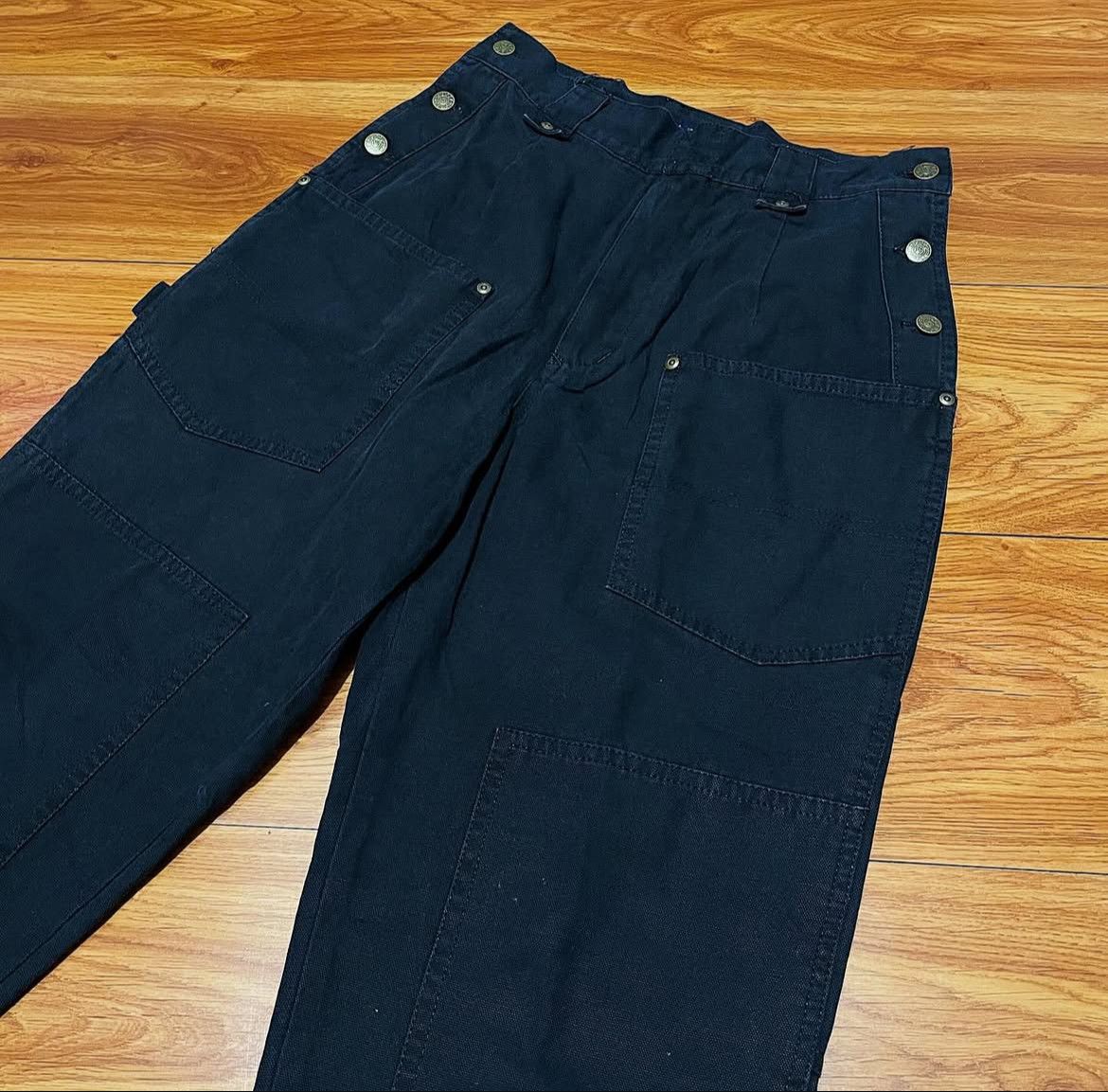 Japanese Brand 2000s Batsu Ifsix Double Knee Carpenter Work Pants y2k Lgb Size US 30 / EU 46 - 4 Thumbnail