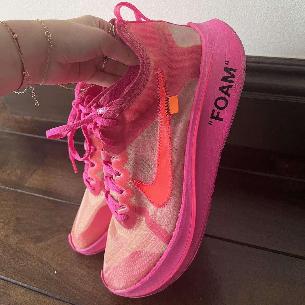 Off-White Nike zoom fly Off White pink Size US 11 / EU 44 - 4 Thumbnail