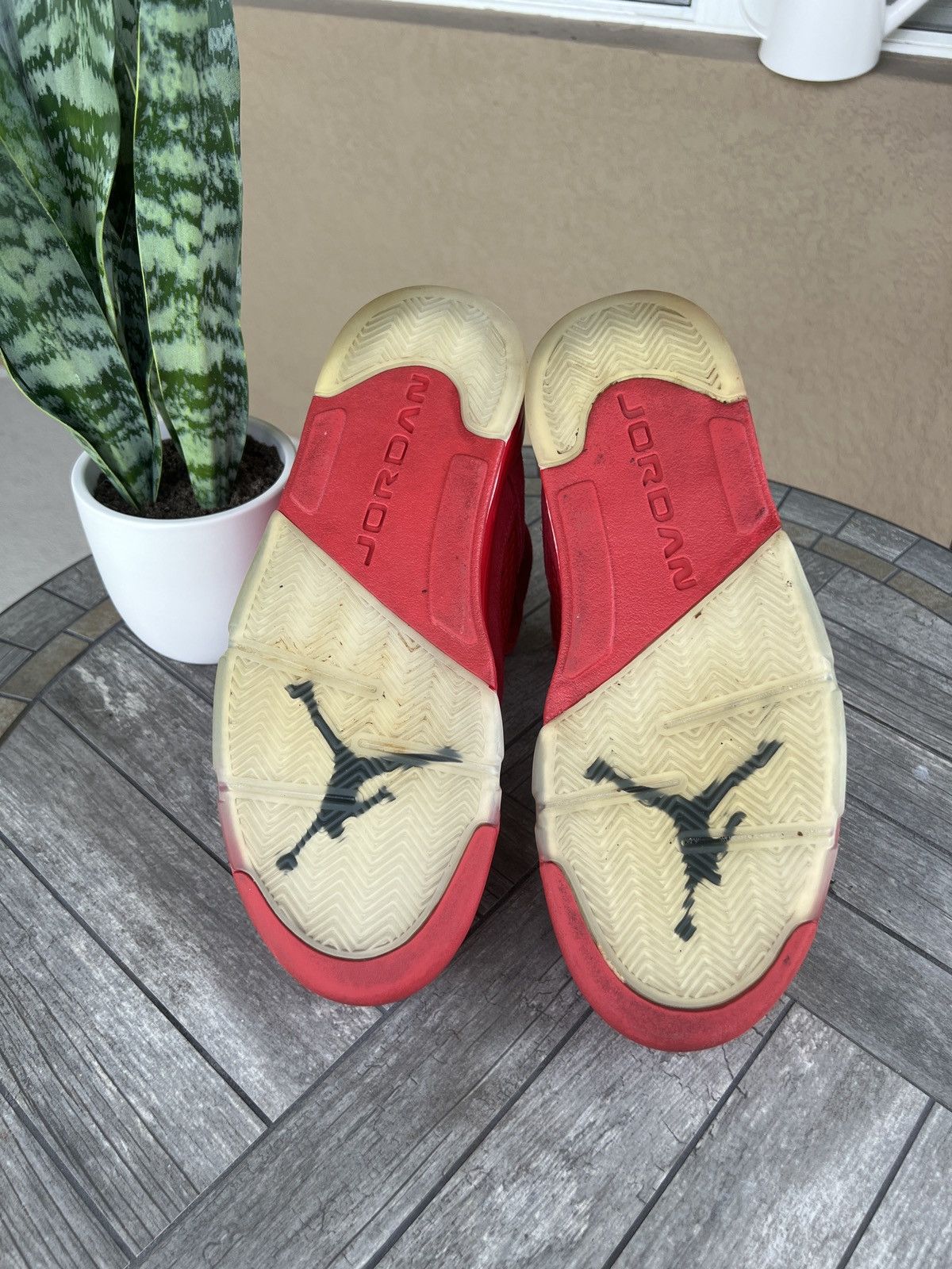 Jordan Brand Air Jordan 5 Red Suede Size US 9.5 / EU 42-43 - 5 Thumbnail