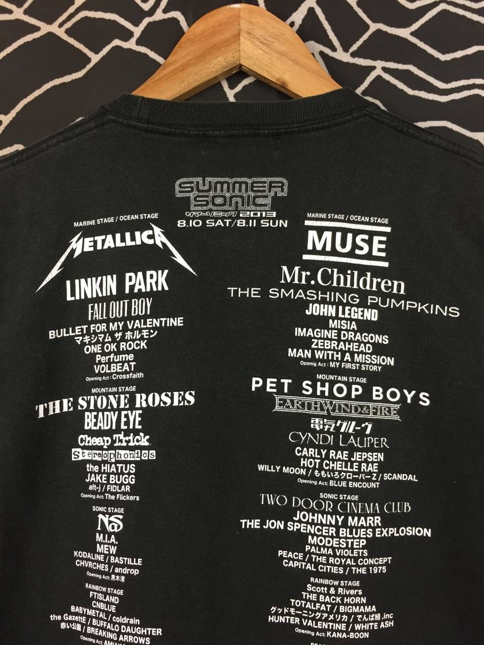 Band Tees Summer Sonic 2013 Music Fest The Stone Roses Muse Band Tee Size US S / EU 44-46 / 1 - 7 Thumbnail
