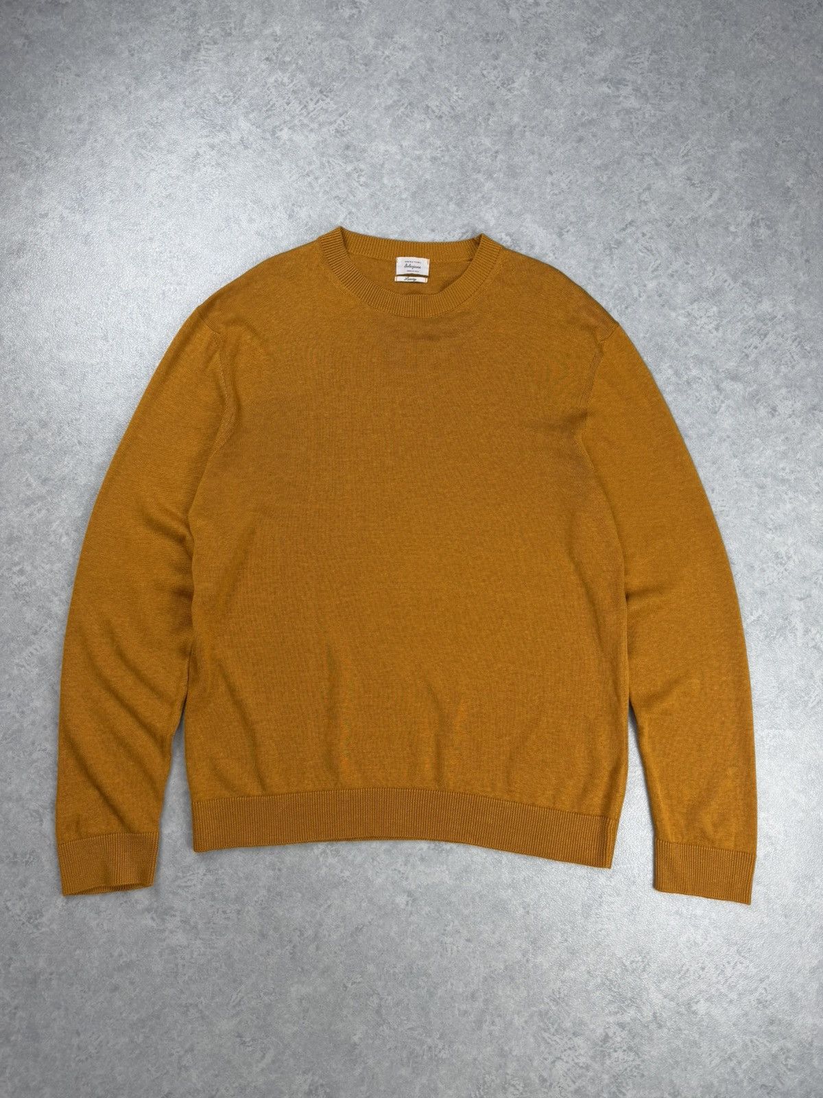 Daniele Fiesoli Daniele Fiesoli Crew Neck Sweater L Silk Linen Blend Mustard Size US L / EU 52-54 / 3 - 1 Thumbnail